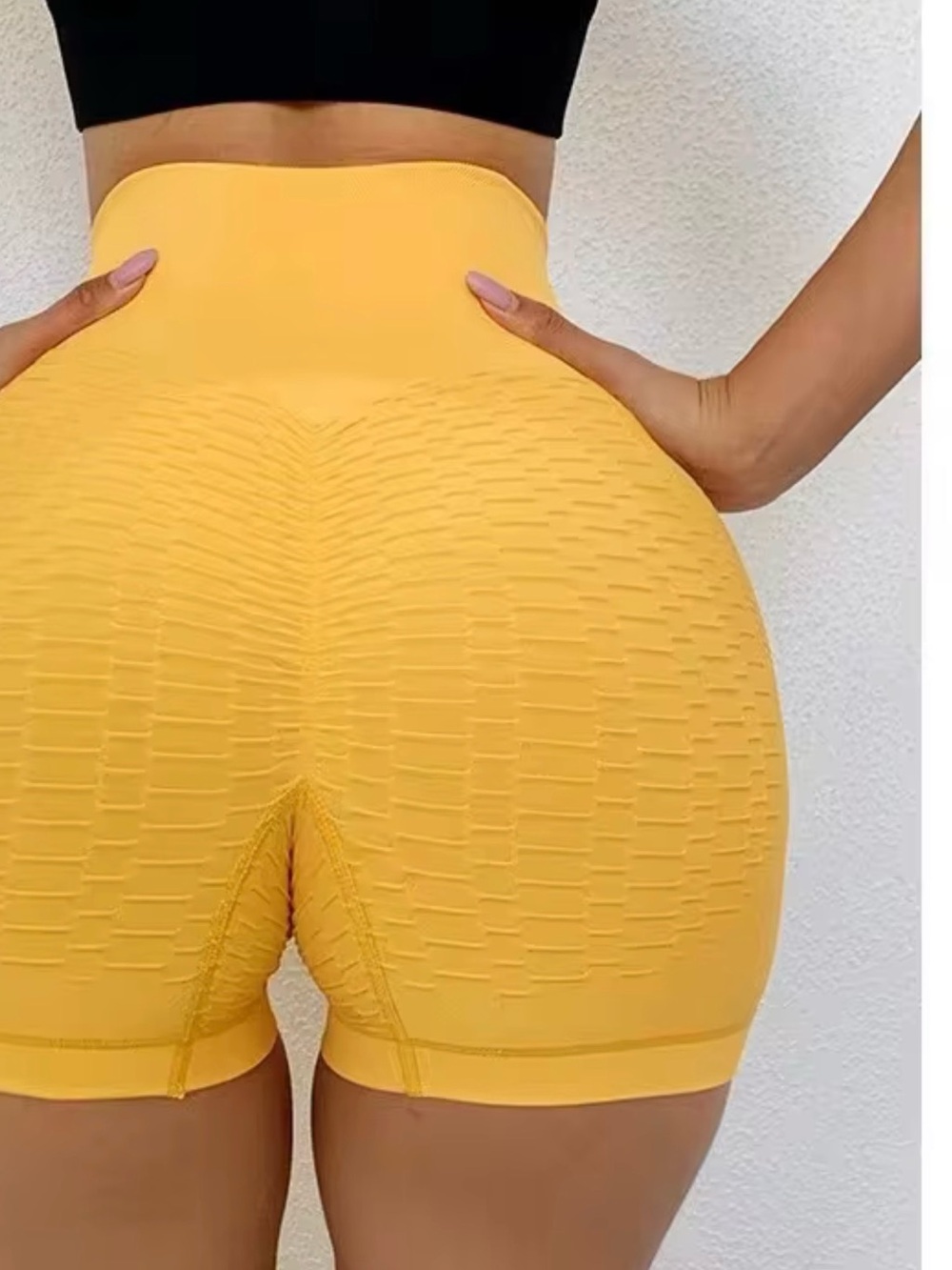 🧘♂️3/$12 pair of Yoga🧘♂️Exercise High-Waist - yoga shorts Burgundy.Gray, Black - Picture 11 of 13